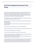 N125 Neurological Assessment Case Study