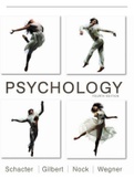 Exam (elaborations) Psychology, 4th Edition,  Psychology, ISBN: 9781464155468