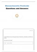  MASSACHUSETTS CORE PEST LICENSE QUESTIONS AND ANSWERS