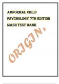 Exam &lpar;elaborations&rpar; Abnormal child psychology