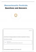 RI PESTICIDE CERTIFICATION EXAM QUESTIONS AND ANSWERS