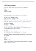 CFI Assessment Questions And Answers Graded A&plus;