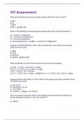 CFI Assessment Questions And Answers Graded A&plus;