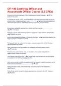 CFI 100 Certifying Officer and Accountable Official Course &lpar;3&period;5 CPEs&rpar;  Questions And Answers Latest Updates