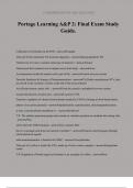 Portage Learning A&P 2&colon; Final Exam Study Guide