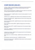 CCNP ENCOR &lpar;350-401&rpar; QUESTIONS WITH PASSED ANSWERS&excl;&excl;