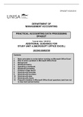 Lecture notes AIN2601 - Practical Accounting Data Processing (AIN2601) 