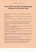 Praxis 5205&comma; Praxis 5205 &lbrace;Teaching Reading&colon; Elementary&rcub; Exam Study Guide