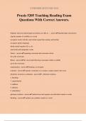 Praxis 5205 Teaching Reading Exam Questions With Correct Answers&period;
