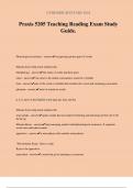 Praxis 5205 Teaching Reading Exam Study Guide&period;