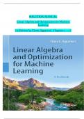 SOLUTION MANUAL Linear Algebra and Optimization for Machine  Learning 1st Edition by Charu Aggarwal&period; Chapters 1 &ndash; 11