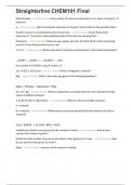 Straighterline CHEM101 Final 300&plus; questions with 100&percnt; verified answers