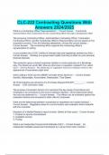 CLC-222 Contracting Questions With Answers 2024&sol;2025