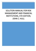 Solution Manual for Risk Management and Financial Institutions, 5th Edition, John C. Hull