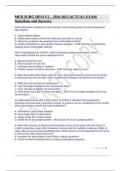 MED SURG HESI V2 &ndash; 2024-2025 ACTUAL EXAM Questions and Answers&period;