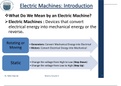 Types of electric machines