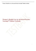Exam (elaborations) Care in Advanced Practice Nursing 2nd Edition Alexander Test Bank 