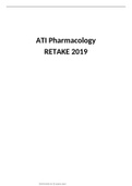 ATI PHARMACOLOGY RETAKE 2019