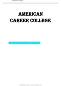American Career College       ATI Comprehensive Assessment A(nur 112)exam questions on pharmacology)explanations