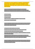 CAPSTONE ATI NCLEX MEDICAL SURGICAL ASSESSMENT 1 QUESTIONS AND CORRECT DETAILED ANSWERS LATEST DOWNLOAD 2024&sol;2025 BEST EXAM SOLUTION GRADED A&plus; FOR SUCCESS