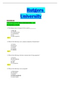 Rutgers University BIOCHEM 40(Test bank fully revised with questions and answers)3