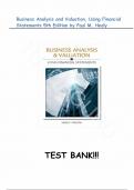 Solutions for Business Analysis and Valuation&comma; Using Financial Statements&comma; 5th Edition by Paul M&period; Healy&comma; All Chapters 1-12&vert; Complete Guide A&plus;