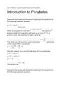 MATH 1201 Unit 4 Challenge 3 Graphic Quadratic Equations and Inequalities All Answers- Pennsylvania State University
