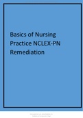 Basics of Nursing  Practice NCLEX-PN  Remediation 