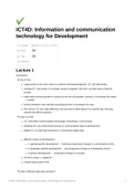 College notes ICT4D (X_405101), VU AI