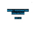 Week 7 Psychiatric EvaluationNRNP 6635