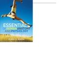 Test Bank for Essentials of Human Anatomy and Physiology 12th Edition by Marieb