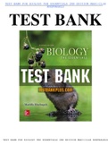 TEST BANK FOR BIOLOGY THE ESSENTIALS 2ND EDITION MARI+ïLLE HOEFNAGELS