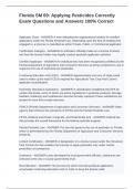 Florida SM 69&colon; Applying Pesticides Correctly Exam Questions and Answers 100&percnt; Correct