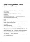 DFCS Fundamentals Exam Review Questions And Answers