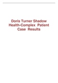 Doris Turner Shadow Health -Complex Patient Case Results