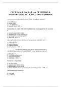 CPCE Form B Practice Exam QUESTIONS &  ANSWERS 2024 &lpar; A&plus; GRADED 100&percnt; VERIFIED&rpar;