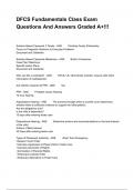 DFCS Fundamentals Class Exam Questions And Answers Graded A&plus;&excl;&excl;&excl;