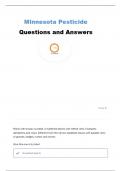 MINNESOTA CATEGORY E TURF AND ORNAMENTALS QUESTIONS AND ANSWERS