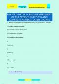 EGAN'S CHAPTER 16 BEDSIDE ASSESSMENT  OF THE PATIENT QUESTIONS AND  CORRECT ANSWERS &vert; LATEST UPDATE