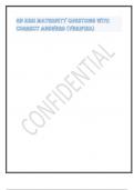 Exam &lpar;elaborations&rpar; RN HESI Maternity