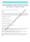 Wheeler TB Psychotherapy for the Advanced Practice Psychiatric Nurse Test Bank&period;