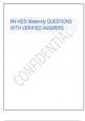 Exam &lpar;elaborations&rpar; RN HESI Maternity