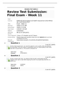 Exam &lpar;elaborations&rpar; Exam &lpar;elaborations&rpar; NUR 6512 Review Test Submission Final Exam Week 11 Review Test Submission&colon; Final Exam - Week 11 User Course NURS-6512N-34&comma;Advanced Health Assessment&period;2019 Winter Qtr 11&sol;25-02&sol;16-PT27 Test Exam - Week 11 Started 2&sol;9&sol;2