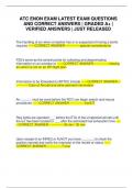 ATC ENON EXAM LATEST EXAM QUESTIONS AND CORRECT ANSWERS &vert; GRADED A&plus; &vert; VERIFIED ANSWERS &vert; JUST RELEASED