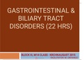 ALIMENTARY AND BILIARY CONDITIONS 3-1