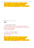 NR 511NR511-Final Exam Study Guide week1 best exam study guide latest 2021/2022 rated/upgraded A+ chamberlain