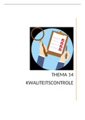 Samenvatting  Thema 14 Kwaliteitscontrole (MTVP20THEMA14)