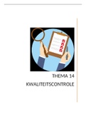 Samenvatting  Thema 14 Kwaliteitscontrole &lpar;MTVP20THEMA14&rpar;