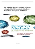 Test Bank For Research Methods A Process&period;pdf