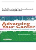 Test Bank for Advancing Your Career Concepts in&period;pdf